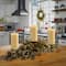 Glittery Bristle&#xAE; Pine Triple Candle Holder Centerpiece